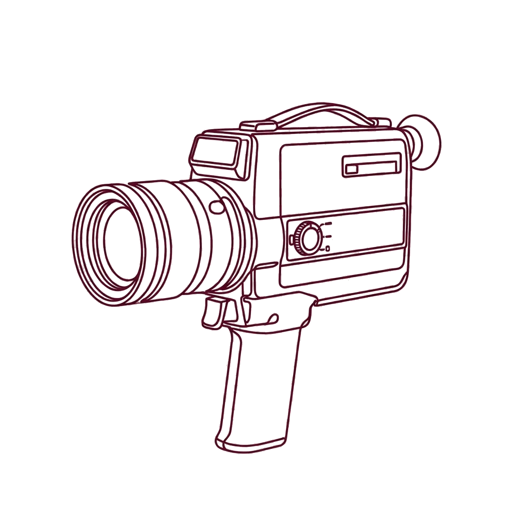 Super 8 camera icon